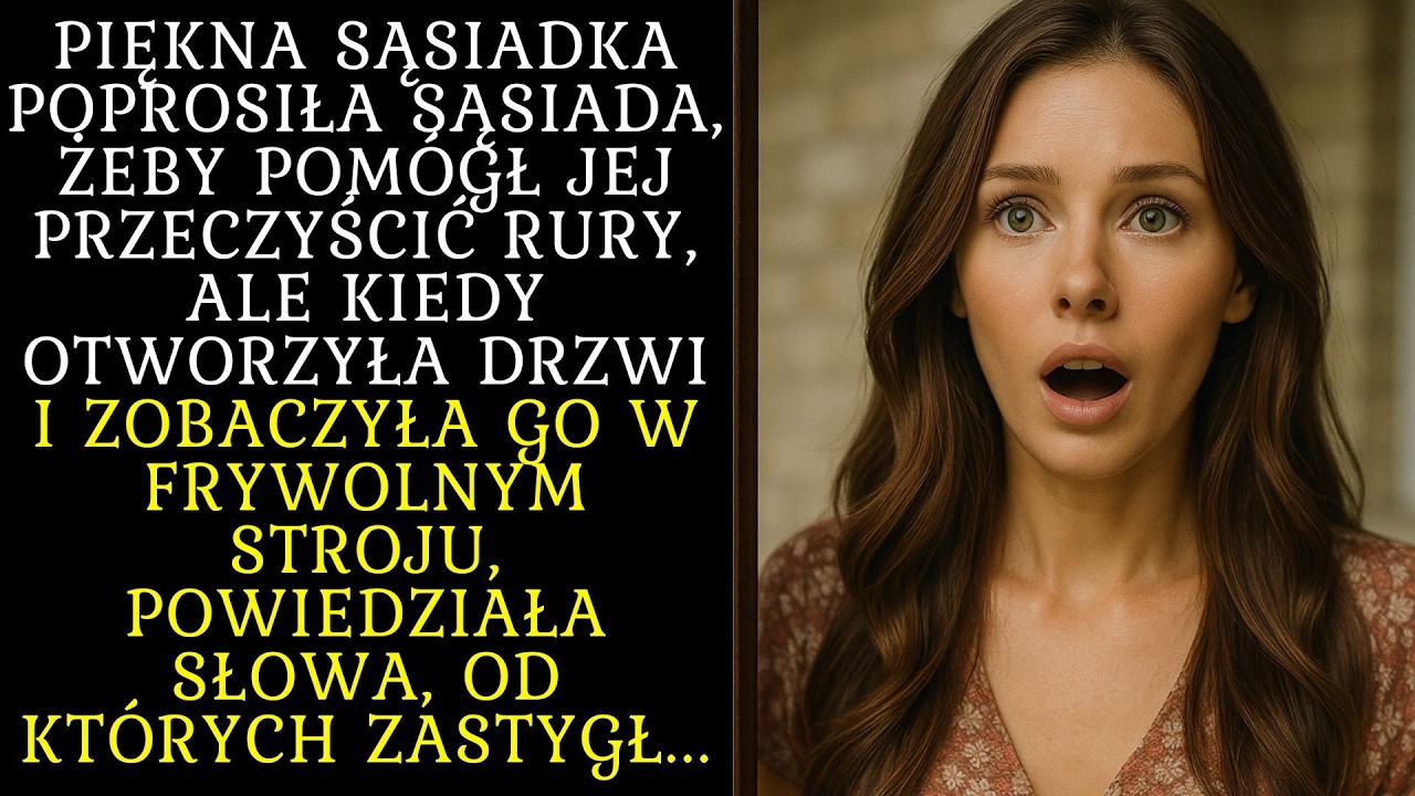 PIĘKNA SĄSIADKA POPROSIŁA SĄSIADA NAPRAWIĆ RURY,ALE GDY OTWORZYŁA DRZWI I ZOBACZYŁA GO POWIEDZIAŁA..