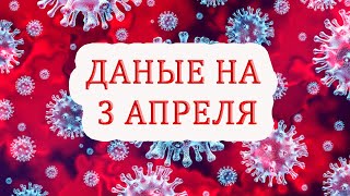 Официальные данные на 3 апреля инфицированных коронавирусом в России и мире