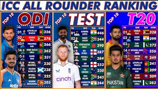 ICC All-Rounder Ranking 2026 in ODI,T20 or Test|All rounder ranking all formats top 10 screenshot 1