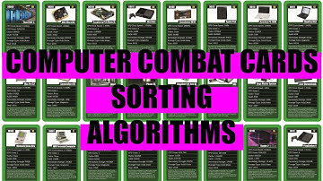 Sorting algorithms explained with playing cards