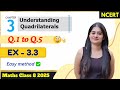 Q1 - Q5 | Exercise 3.3 | Chapter 3: Understanding Quadrilaterals – Class 8 Maths NCERT - 2025