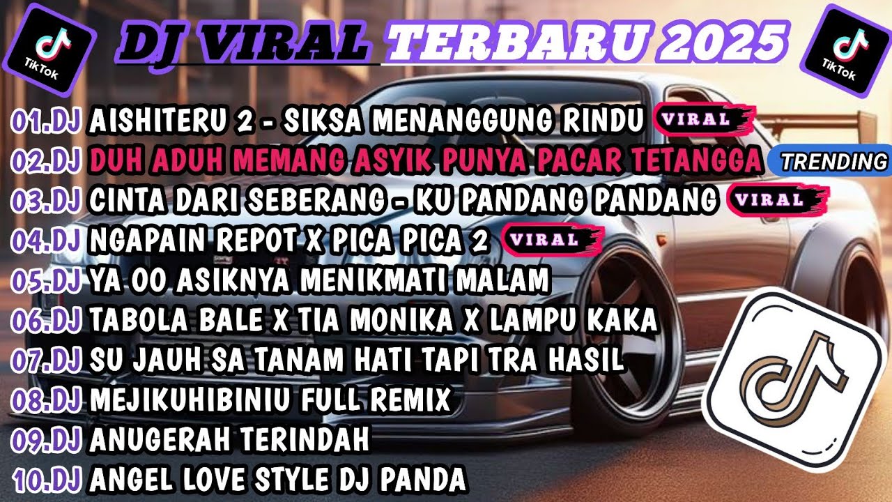 DJ TIKTOK TERBARU 2025-🎵DJ AISHITERU2🎵DJ DUH ADUH MEMANG ASYIK PUNYA PACAR TETANGGA FULL ALBUM