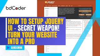 How To Setup Jquery UI | SECRET WEAPON! Turn Your Website into a PRO in MINUTES #jquerytutorial