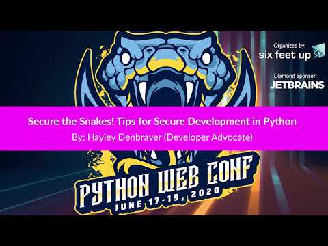 Image from Secure the Snakes! Tips for Secure Development in Python