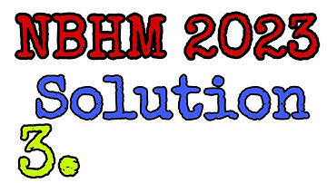 NBHM 2023 SOLUTION || NBHM ENTRANCE 2023 SOLUTION || #mathematicstudent