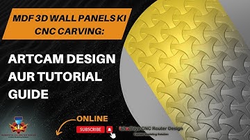 MDF 3D Wall Panels ki CNC Carving Artcam Design aur Tutorial Guide