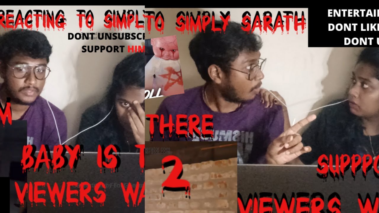 Reacting to simply sarath video | Doll Ritual The Construction 😈😈👻