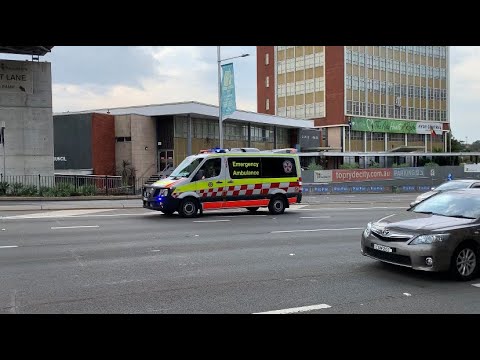 NSW Ambulance Responding with DUAL SIREN on Devlin St!