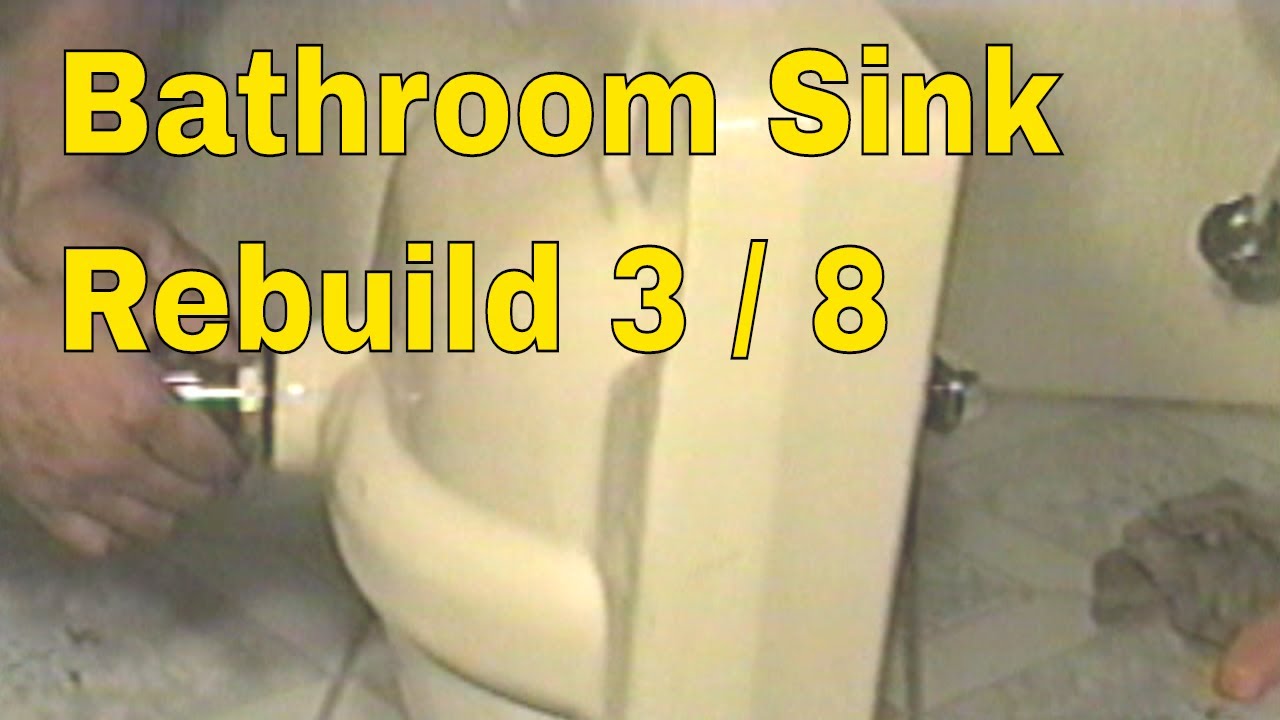 Old Wall Hung Bathroom Sink Repair And Replace 3 of 8 👍👍👍