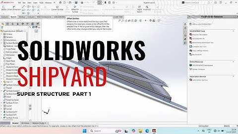 SolidWorks Ship Design: Superstructure Modeling (Part 1) - Professional and clear.