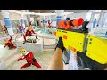 Nerf War | Water Park &amp; SPA Battle 21 (Nerf First Person Shooter)