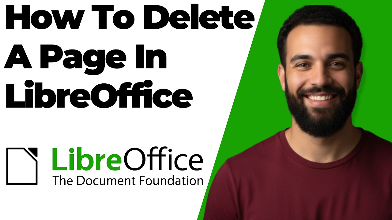 How To Delete A Page In LibreOffice Easy Guide - YouTube