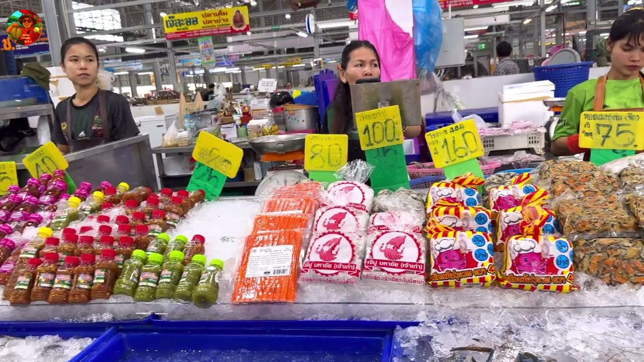 #ตลาดอาหารทะเล #ตลาดไท #คลองหลวง #ปทุมธานี #ลุงน้อยchannel