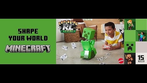Mattel Minecraft Exploding RC Creeper