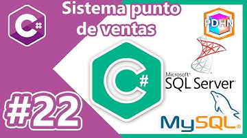 Como crear un sistema punto de ventas en C# con MySQL & SQL Server #22