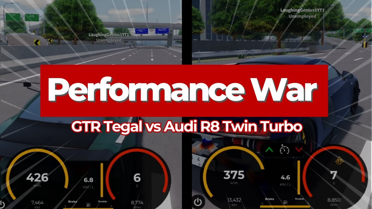 [BATTLE AKSEL] GTR Tegaltuning vs Audi R8 Twin Turbo - CDID 2.3 - YouTube