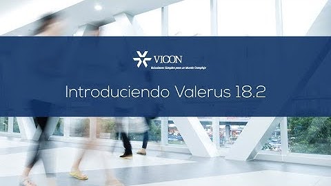 Vicon Valerus VMS 18.2 Spanish version