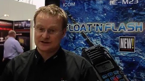 ICOM IC-M23 launches at London Boat Show 2011