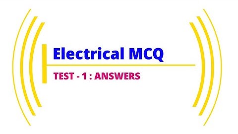 Electrical Exam TEST - 1 | #SCCL | #SSCJE | #DFCCIL | #ElectricalEngineeringMCQ | SINGARENI EXAMS