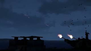 ArmA 3 - A-10 Warthog vs Anti-Air Tank Missiles and Tracers firing - GAU-8 Avenger - -imulation