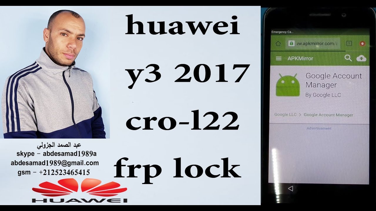 huawei y3 2017 cro-l22 frp lock bypass 