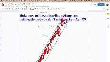 Low Key PD: Google Drawings - Arrange - Rotate and Flip