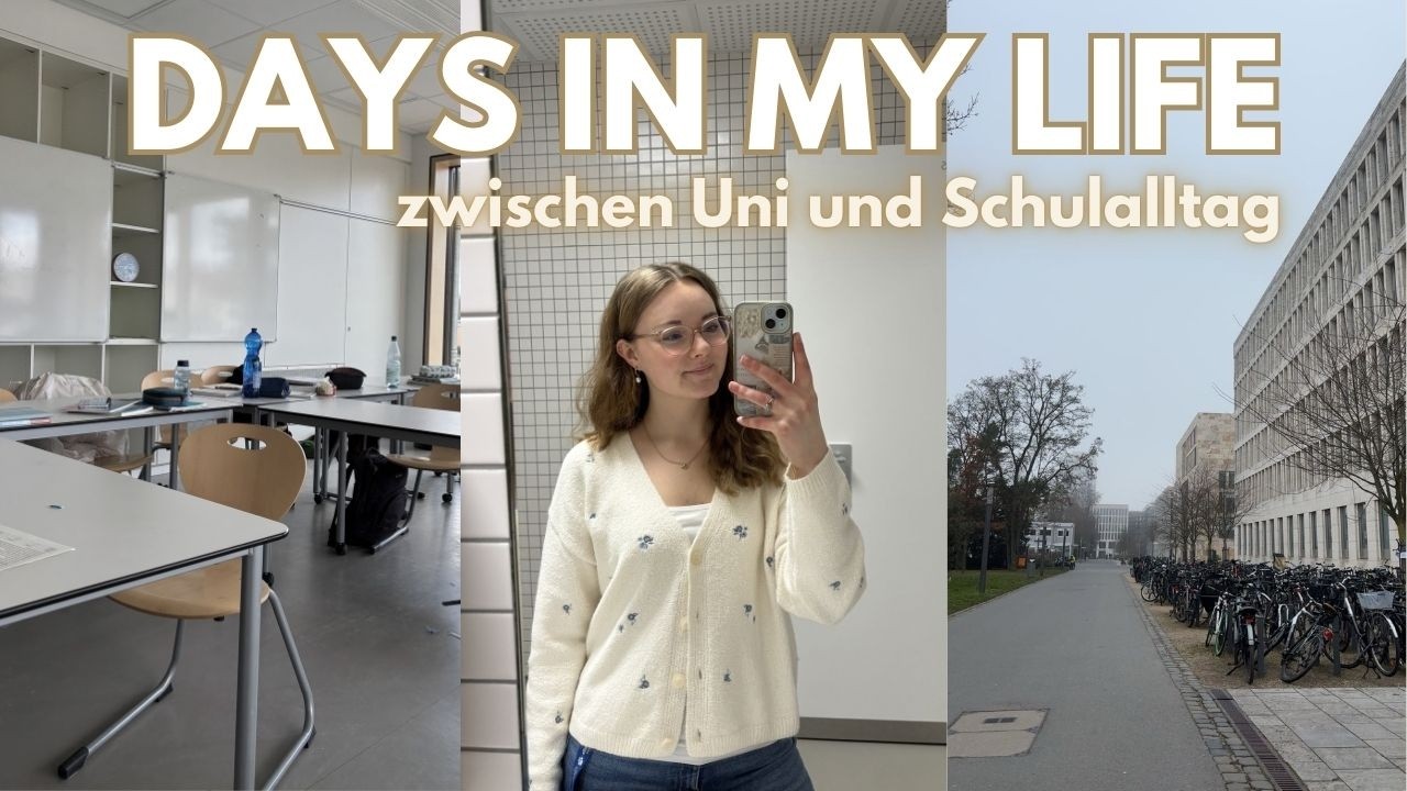 UNI DAYS IN MY LIFE VLOG - Lehramtsstudium, Frankfurt, Kunst, Arbeit als Lehrerin, deutsch