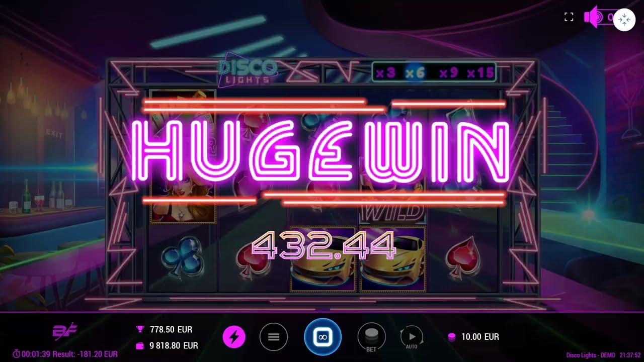 Disco Lights (BF games) 🤑 Online Slot HUGE  WIN! 👍