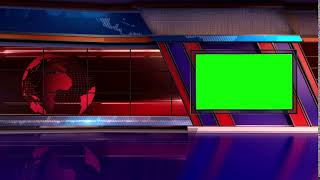 news tv studio set 05 virtual green screen background loop