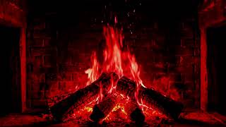 🪵 Warm Fireplace Night in Cabin | Relaxing Fire Sounds for Sleep, Study & Calm