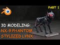 Stylized Mechanical Lynx Modeling Part 1 – Feet &amp; Lower Legs | Blender 3D Tutorial