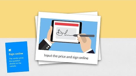 Odoo vendor portal: Sign Purchase RFQ Online