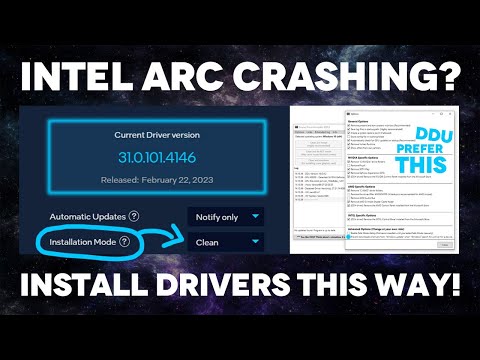 Intel Arc Control Panel giving you problems? Driver crashing? Install drivers this way to fix stuff.