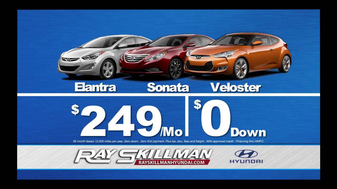 Ray Skillman Hyundai Sign and Drive Sales Event YouTube