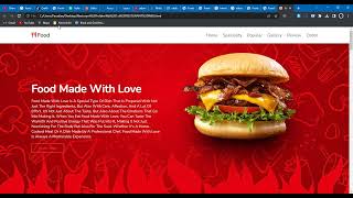 How to make food website using HTML, CSS and Javascript.