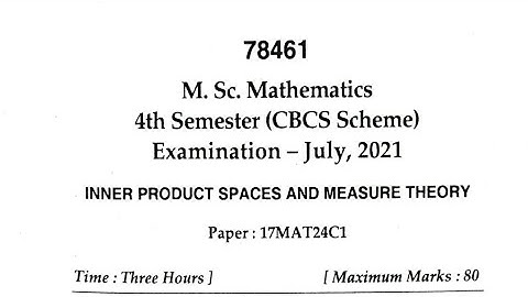 Mdu Regular msc maths 4th sem(Inner Product Space and Measure Theory)paper july 2021 | #mdupapers