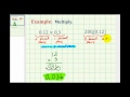 Examples 1 multiplication of decimals