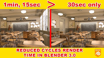 How I Reduced Cycles Render Times By 90% in Blender 3.0 || Blender Tutorial