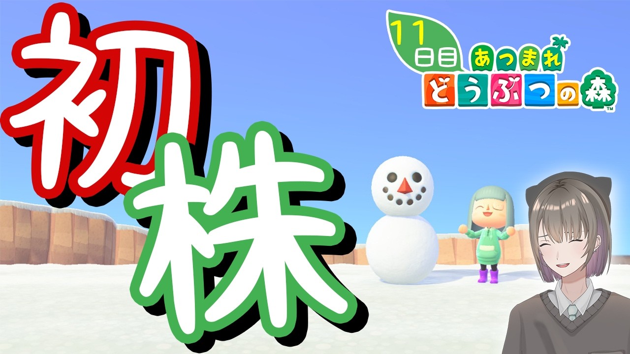 11日目【あつ森】初めてのウリちゃん！！皆の株価はいくら？？【あつまれ どうぶつの森 / 千草げんじ】