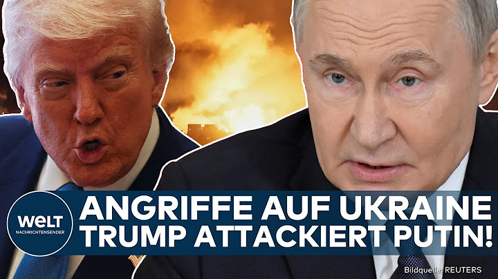 UKRAINE-KRIEG: Trump tobt! Heftige Attacke auf Putin! USA drohen Russland nach Angriffen