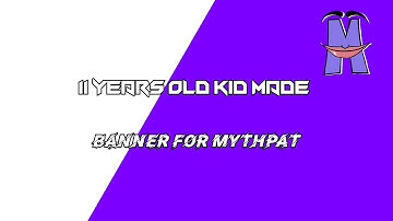 11 Years Old Kid Made Banner For @mythpat || Mythpat Banner Among Us Edition || VMwareops ||