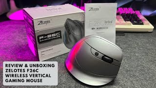 Review & Unboxing Wireless Mouse - Zelotes F26C Vertical Gaming Mouse