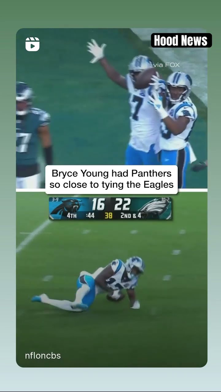 They were so close #hoodnews #bryceyoung #xavierlegette #panthers #philadelphiaeagles #omg #how #wow