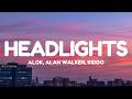 Alok Alan Walker Headlights Lyrics Feat KIDDO 