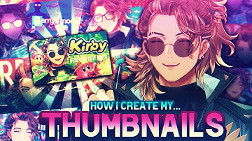 How to make VTUBER THUMBNAILS?! Ft. Goldbullet from HOLOSTARS EN