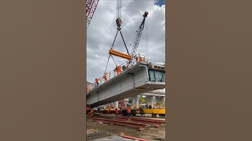 💥 Bridge Construction FAIL! Massive Deck Collapse Mid-Lift! ⚠️🏗️ #bridgecollapse #constructionfail