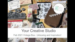 Your Creative Studio - Vintage subscription Box - February 2021