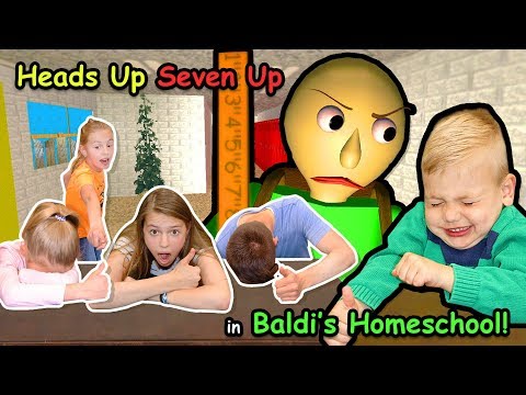 Heads Up Seven Up in Baldi's HomeSchool in REAL LIFE!