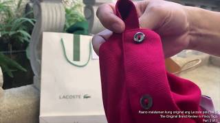 Original Lacoste  Part 2 of 3 || Paano malalaman kung original (authentic) ang Lacoste polo shirts?