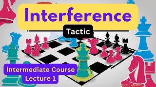 Interference Tactic in Chess - Lecture 1 - Intermediate Live Full Course